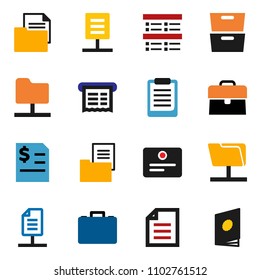solid vector icon set