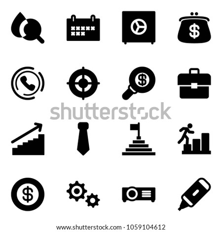 Solid Vector Icon Set Blood Test Stock Vector Royalty Free - 