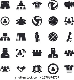 Solid vector icon set - mining flat vector, hierarchy, target audience, team, physician, teamwork, recruitment, meeting, agreement, businessman, basketball, volleyball, athletic shorts