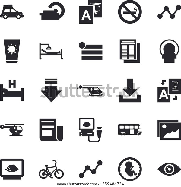 Solid vector icon set - scatter chart flat\
vector, news, hospital bed, ultrasound, helicopter, embryo,\
tomograph, car fector, bus, bicycle, sun protection cream, no\
smoking, gallery, menu,\
download