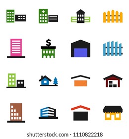 solid vector ixcfence, apartments, office, store