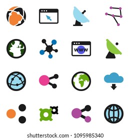solid vector ixon set - any currency vector, earth, satellite antenna, internet, social media, connection, network, browser, share, cloud download, globe