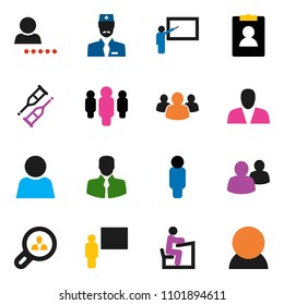 solid vector ixon set - blackboard vector, student, man, personal information, client, group, crutches, doctor, user, login, search, consumer