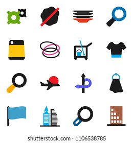 solid vector ixon set - cleaner trolley vector, towel, splotch, plates, cutting board, flag, magnifier, any currency, t shirt, hoop, route, plane, office building