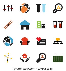 solid vector ixon set - clothespin vector, house hold, constellation, hierarchy, heart monitor, settings, vial, connection, home, apartments, client search, cushioned furniture, heating