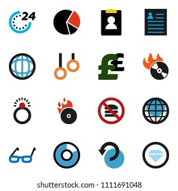 solid vector ixon set - glasses vector, world, personal information, pie graph, pound, no fastfood, gymnast rings, music hit, undo, globe, 24 hour, diamond ring