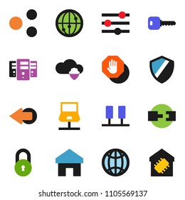solid vector ixon set - internet vector, server, notebook network, cloud shield, equalizer, share, home, arrow, globe, connection, lock, key, stop, smart