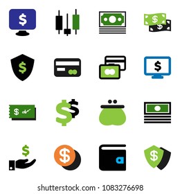 solid vector ixon set - japanese candle vector, credit card, wallet, cash, investment, dollar shield, monitor, sign, money, coin, check