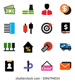 solid vector ixon set - japanese candle vector, percent growth, manager, annual report, personal information, route, money, barcode, server, hub, relocation truck, factory, dollar coin, closed, mail