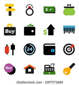 solid vector ixon set - japanese candle vector, wallet, dollar growth, barcode, new, 24 hour, target, buy, cashbox, home, check, diamond ring, signpost, password