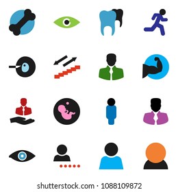 solid vector ixon set - manager vector, man, muscule hand, stairways run, bone, client, eye, pregnancy, insemination, tooth, user, login, consumer