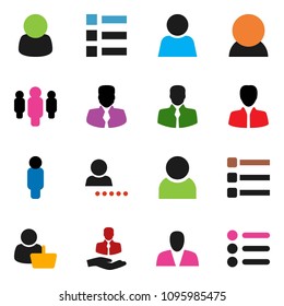 solid vector ixon set - manager vector, man, client, menu, user, login, consumer, customer