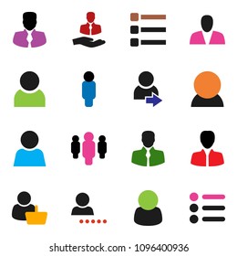 solid vector ixon set - manager vector, man, client, menu, user, login, consumer, customer