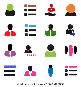 solid vector ixon set - manager vector, man, client, menu, user, login, consumer, customer