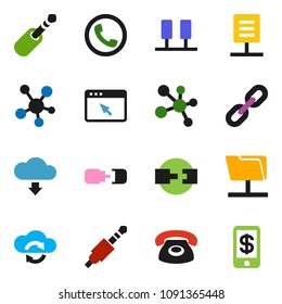 solid vector ixon set - molecule vector, social media, jack, server, network folder, cloud exchange, browser, download, chain, connection, document, phone, tap pay