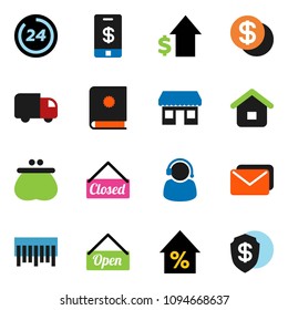 solid vector ixon set - percent growth vector, dollar, office, barcode, coin, wallet, open, closed, 24 hour, support, home, delivery, mail, catalog, tap pay, shield