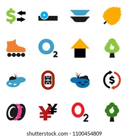 solid vector ixon set - plates vector, leaf, exchange, arrow up, yen sign, roller Skates, oxygen, stadium, eye doctor hat, pond, fruit tree