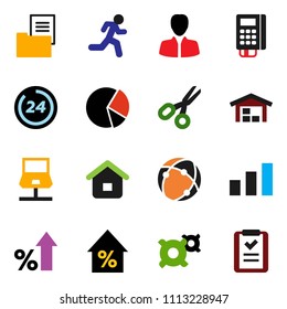 solid vector ixon set - scissors vector, pie graph, percent growth, manager, any currency, run, sorting, connection, notebook network, barn, estate document, 24 hour, card reader, home