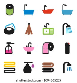 Hot Spring Objects Icons Set Bath Stock Vector (Royalty Free) 569446339