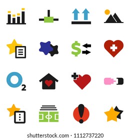 solid vector ixon set - splotch vector, exchange, stadium, heart cross, oxygen, attention, top sign, equalizer, connect, favorites, connection, mountain, love home, star