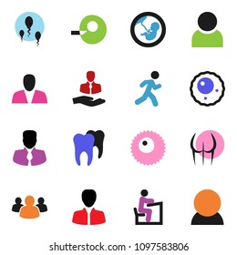 solid vector ixon set - student vector, manager, buttocks, run, client, group, pregnancy, insemination, sperm, ovule, tooth, user, consumer