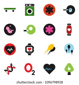 solid vector ixon set - washer vector, heart pulse, skateboard, monitor, oxygen, ambulance star, dna, pregnancy, insemination, sperm, fruit tree