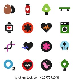 solid vector ixon set - washer vector, egg, heart pulse, skateboard, monitor, oxygen, ambulance star, dna, pregnancy, sperm, fruit tree