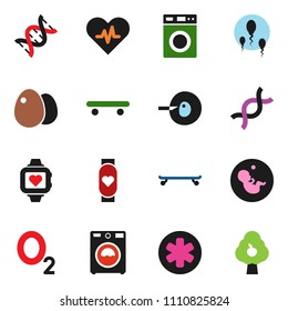 solid vector ixon set - washer vector, egg, skateboard, heart monitor, oxygen, ambulance star, pulse, dna, pregnancy, insemination, sperm, fruit tree