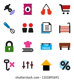 solid vector ixon set - water closet vector, whisk, cookbook, cart, arrow up, boxing glove, document, no hook, oil barrel, satellitie, settings, bench, low price signboard, lock, crib, percent