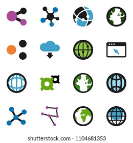 solid vector ixon set - world vector, any currency, earth, internet, social media, connection, network, browser, share, cloud download, globe