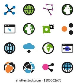 solid vector ixon set - world vector, any currency, earth, internet, social media, connection, network, browser, share, cloud download, globe