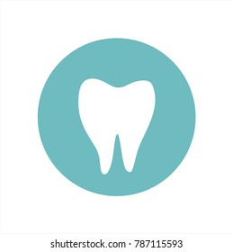 solid white tooth