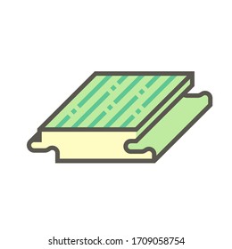 Diseño de iconos vectoriales de madera en fondo blanco.