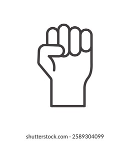 solidarity icon isolated stroke in black color