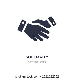 solidarity icon on white background. Simple element illustration from Charity concept. solidarity sign icon symbol design.