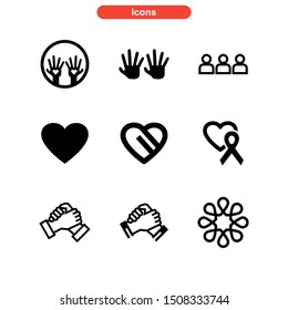 solidarity mark icon isolated sign symbol vector illustration - Collection of high quality black style vector icons
