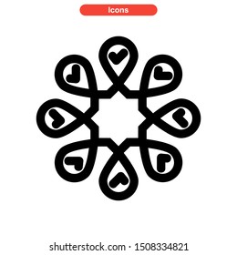 solidarity mark icon isolated sign symbol vector illustration - high quality black style vector icons

