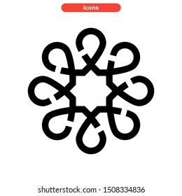 solidarity mark icon isolated sign symbol vector illustration - high quality black style vector icons
