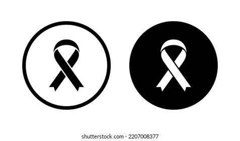 Solidarity Ribbon, Hiv Aids, Breast Cancer Awareness Icon Vector In Clipart Vector