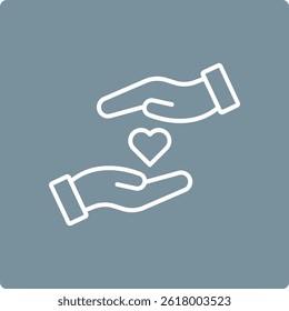 Icono de Vector solidario. Se puede utilizar para aplicaciones de impresión, móviles y de Web.