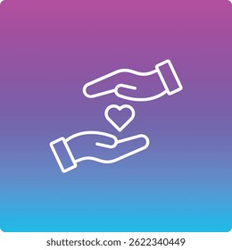 Solidaritätsvektorsymbol. Kann für Druck-, Mobil- und Web-Anwendungen verwendet werden.
