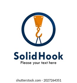 Ilustración del logotipo de diseño Solidhook