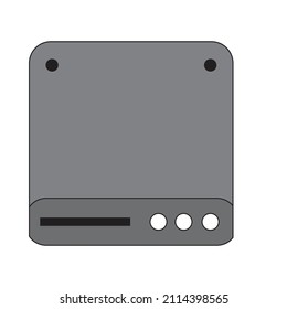 A Solid-state drive (SSD)used to store data - Technology Illustration - Vector , icon