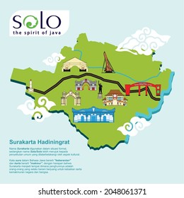 Solo city destination vector set