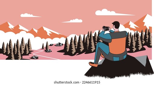 Solo hiking. Photographing your favourite mountains.