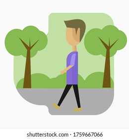 Solo outdoor activities flat design vector,Enjoying time alone in nature vector illustration