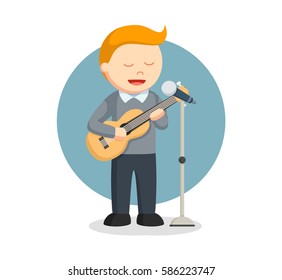 solo singer man with guitar