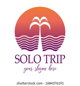 Solo Travel Logo Template Design Vector. Tourist logo vector - tourism