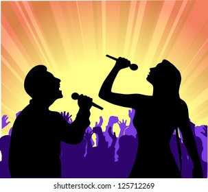 soloists before public