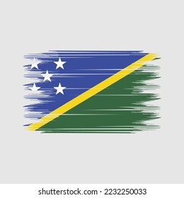 Ilustración del vector del pincel de la bandera de Salomón